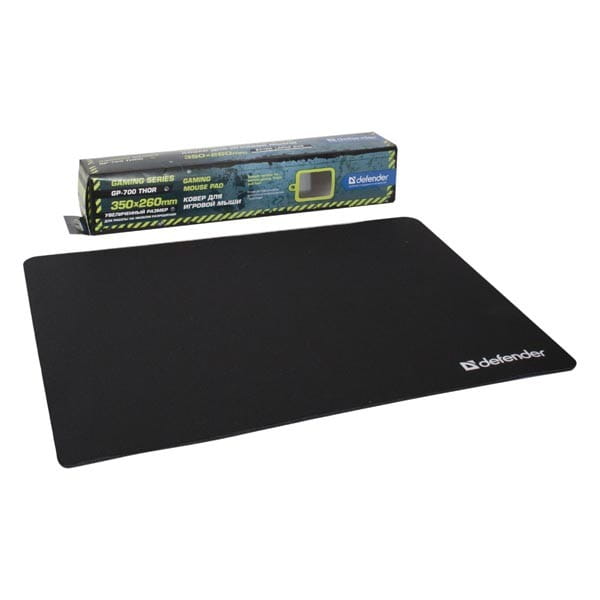 Podkładka pod mysz, GP-700 Thor, do gry, czarna, 35.0x26.0cm, Defender