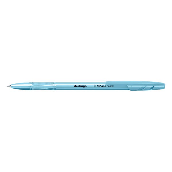 Berlingo, pióro kulkowe, niebieskie, 50szt, 0.7mm, Tribase pastel
