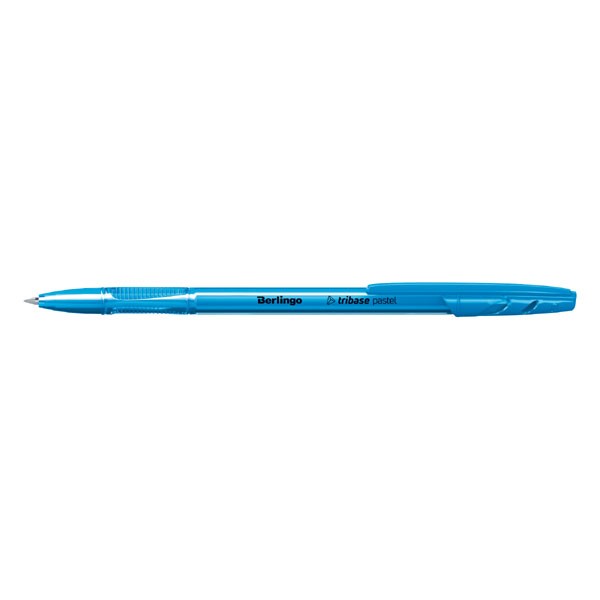Berlingo, pióro kulkowe, niebieskie, 50szt, 0.7mm, Tribase pastel