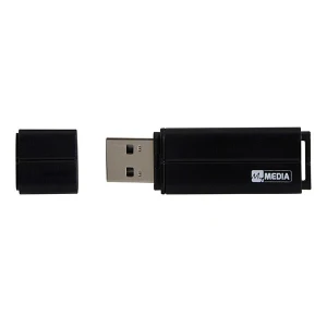 MyMedia USB flash disk, USB 2.0, 8GB, czarny, 69260, z plastikową osłoną
