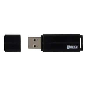 MyMedia USB flash disk, USB 2.0, 16GB, czarny, 69261, z plastikową osłoną