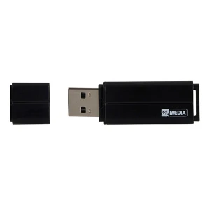 MyMedia USB flash disk, USB 2.0, 32GB, czarny, 69262, z plastikową osłoną
