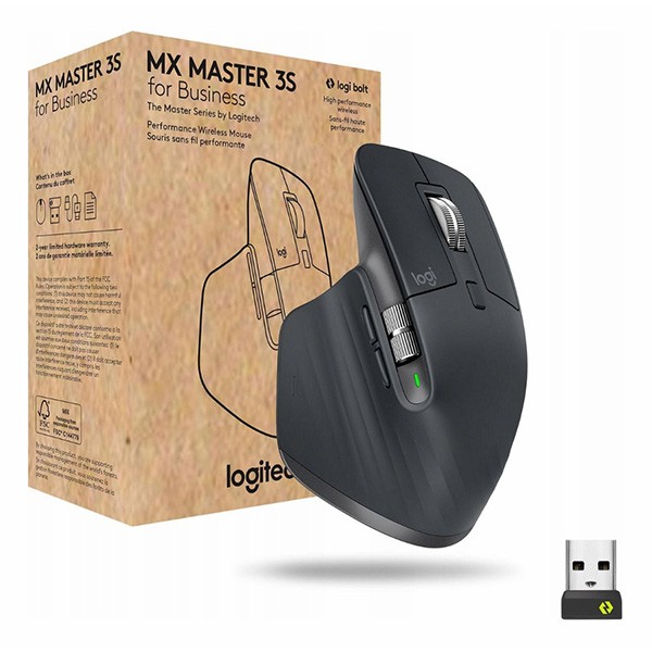 Logitech MX Master 3S pro Business Performance Mysz czarna, 8000DPI