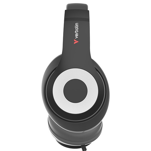 Verbatim TruSound słuchawki z mikrofonem, przewodowa, czarna, plug and play typ USB-C