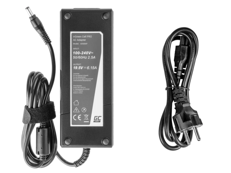 Green Cell do ładowarka / AC adapter 19.5V 6.15A 120W do Lenovo IdeaPad Y510p Y550p Y560 Y570 Y580 Z500 Z570 MSI GE60 GE70 GP70