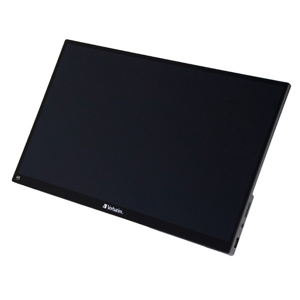 Verbatim monitor przenośny dotykowy, PMT-15-4K, 15.6", Ultra HD 4K (3840x2160), 60Hz, czarny