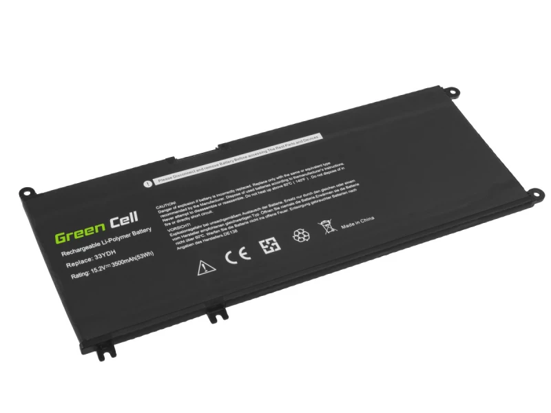 Green Cell bateria 33YDH do Dell Inspiron G3 3579 3779 G5 5587 G7 7588 7577 7773 7778 7779 7786 Latitude 3380 3480 3490 3590