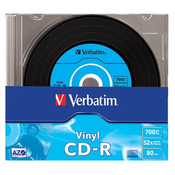 Verbatim CD-R, 43426, 10-pack, 700MB, 52x, 80min., Winyl, slim box