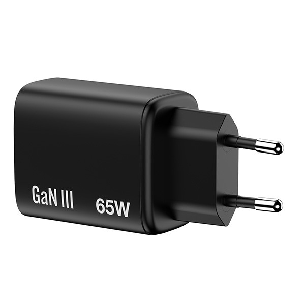Verbatim Essentials, Ładowarka sieciowa GaN USB-A QC 3.0, 2 USB-C PD 3.0, czarna, 65W, wtyczki EU/UK/US/AUS