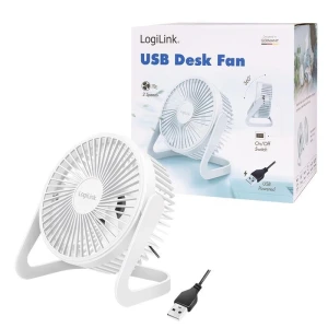 Wentylator USB LogiLink UA0403 biurkowy, 15,24 cm, 40 dB, biały