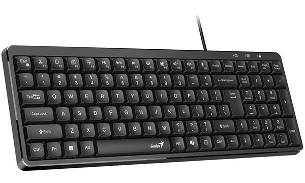 Genius LuxeMate 120 klawiatura przewodowa (USB) CZ/SK, czarna