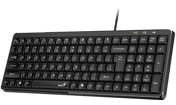 Genius LuxeMate 120 klawiatura przewodowa (USB) CZ/SK, czarna