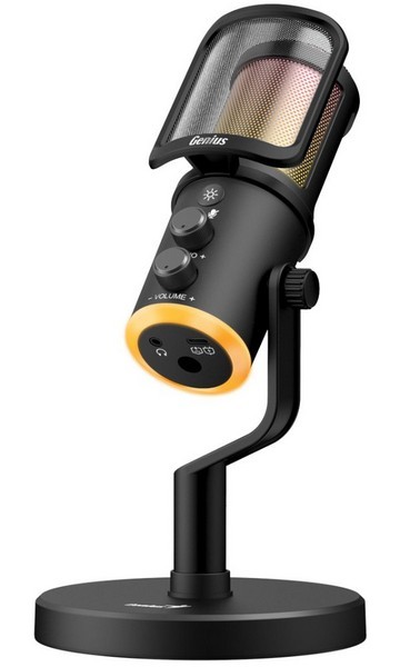 Genius MIC-S400U mikrofon streamingowy, czarna, 3.5 mm jack