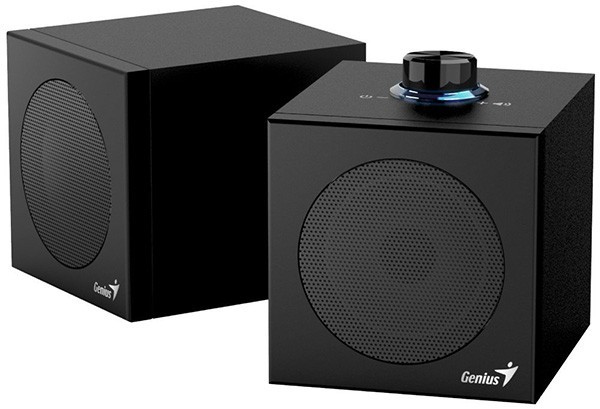 Genius głośniki SP-HF300U, 2.0, 4W, czarne, regulacja głośności, 100 Hz - 20 kHz