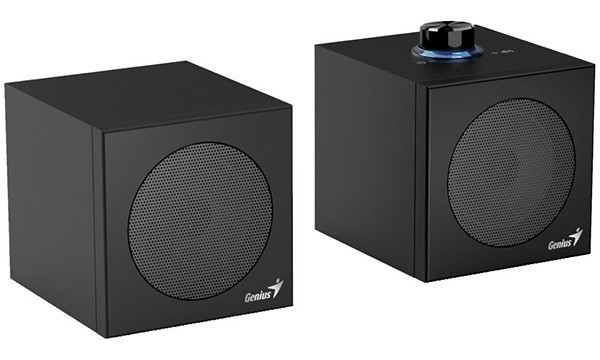 Genius głośniki SP-HF300U, 2.0, 4W, czarne, regulacja głośności, 100 Hz - 20 kHz