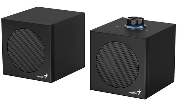 Genius głośniki SP-HF300U, 2.0, 4W, czarne, regulacja głośności, 100 Hz - 20 kHz