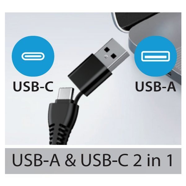 Genius QCam 6000 kamera web Full HD, czarna 1920x1080 px, 1280x720 px, USB 2.0, Windows 7 a vyšší, USB-C, USB-A