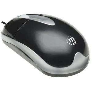 Mysz przewodowa Manhattan optyczna 1000dpi PS2 czarna - OTW OPAK