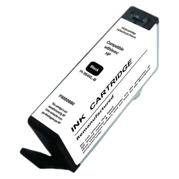 UPrint kompatybilny ink / tusz z CN684EE, HP 364XL, black, 20ml, H-364XLB, z chipem, dla HP Photosmart e-All-in-One, Premium, Plus