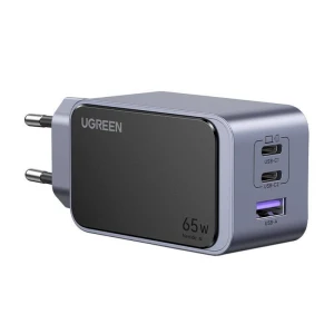 Ładowarka sieciowa Ugreen Nexode Air 35042 65W, USB + 2x USB-C - szara