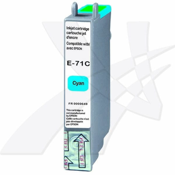 UPrint kompatybilny ink / tusz z C13T07124011, cyan, 10ml, E-71C, dla Epson D78, DX4000, DX4050, DX5000, DX5050, DX6000, DX605