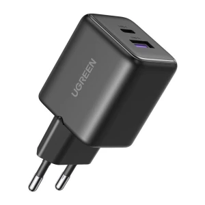 Ładowarka sieciowa Ugreen X516 USB + USB-C, GaN, 30W - czarna