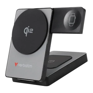 Verbatim, powerbank Charge ,n, Go Qi2, 5 V/9 VV, ładowanie telefonu, zegarka, Earbuds/Airpods, 32294, 5 000mAh, Mocowanie magnetyc