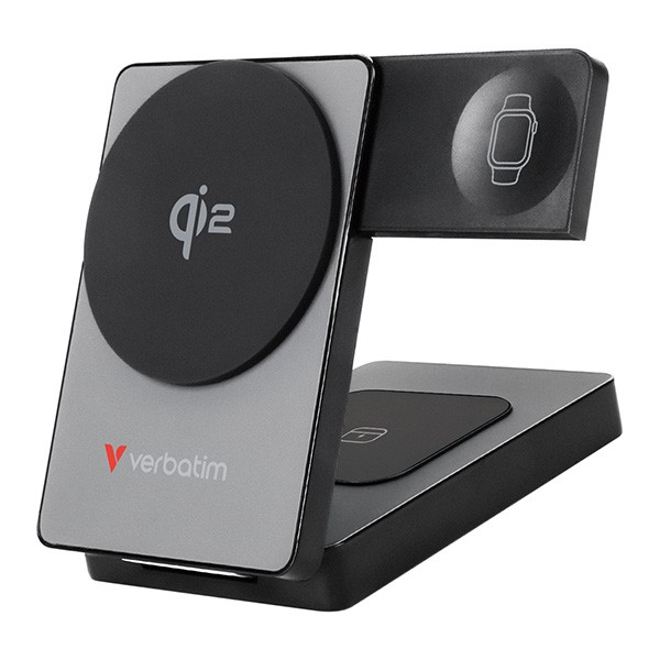 Verbatim, powerbank Charge ,n, Go Qi2, 5 V/9 VV, ładowanie telefonu, zegarka, Earbuds/Airpods, 32294, 5 000mAh, Mocowanie magnetyc