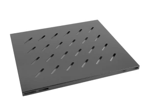 Półka do szaf 19" 800mm czarna Lanberg (1U/465x515mm udźwig do 120kg, montaż 4-punktowy) - USZ OPAK