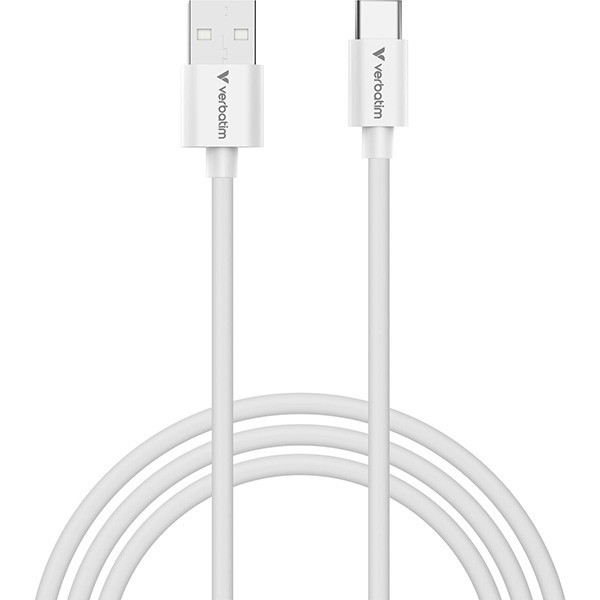 Verbatim USB kabel USB A M - USB C (M), 18W, 1m, czarno-biały, box, 32393