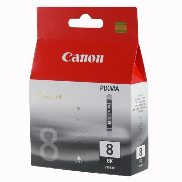 Canon oryginalny ink / tusz CLI8BK, black, 490s, 13ml, 0620B001, Canon iP4200, iP5200, iP5200R, MP500, MP800