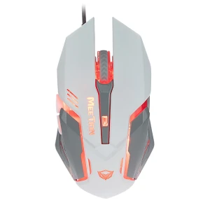 Meetion M915 Mysz przewodowa, biała, 2400DPI
