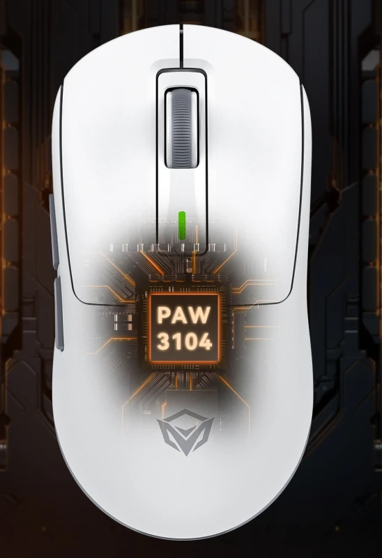 Meetion GW24 Mysz biała, 8000DPI, Tri-Mode