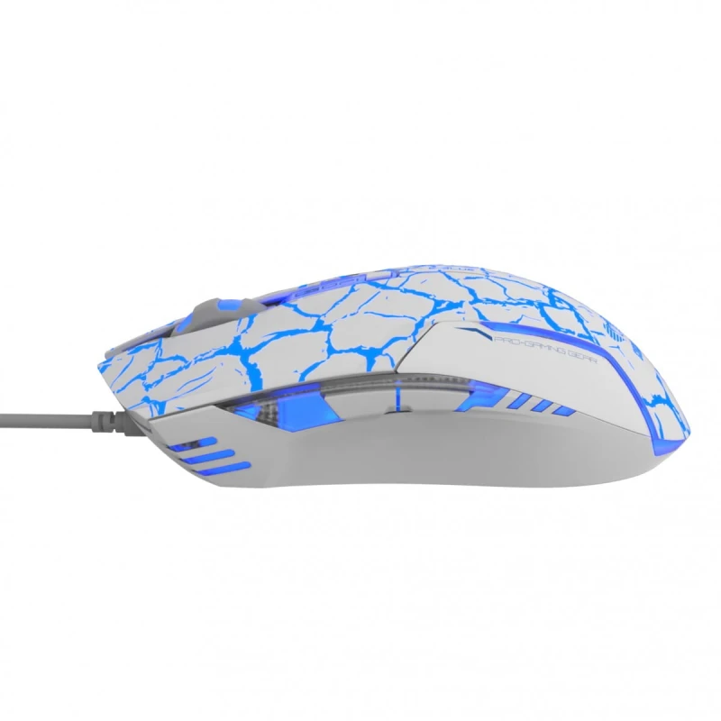 E-Blue Mysz Cobra, 2500DPI, optyczna, 6kl., 1 scroll, przewodowa USB, biało-niebieska, do gry
