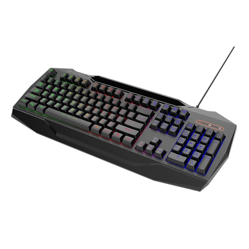 Meetion C490 zestaw klawiatura przewodowa (USB) US, czarna mysz dla gracza, podkładka, klawiatura