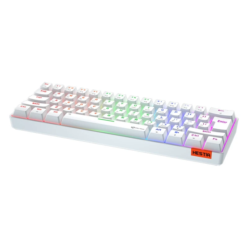 Meetion HESTIA klawiatura przewodowa (USB) US, biała mechaniczna