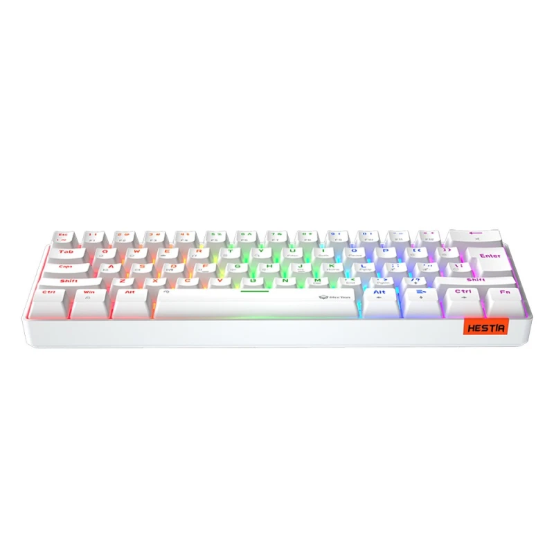 Meetion HESTIA klawiatura przewodowa (USB) US, biała mechaniczna