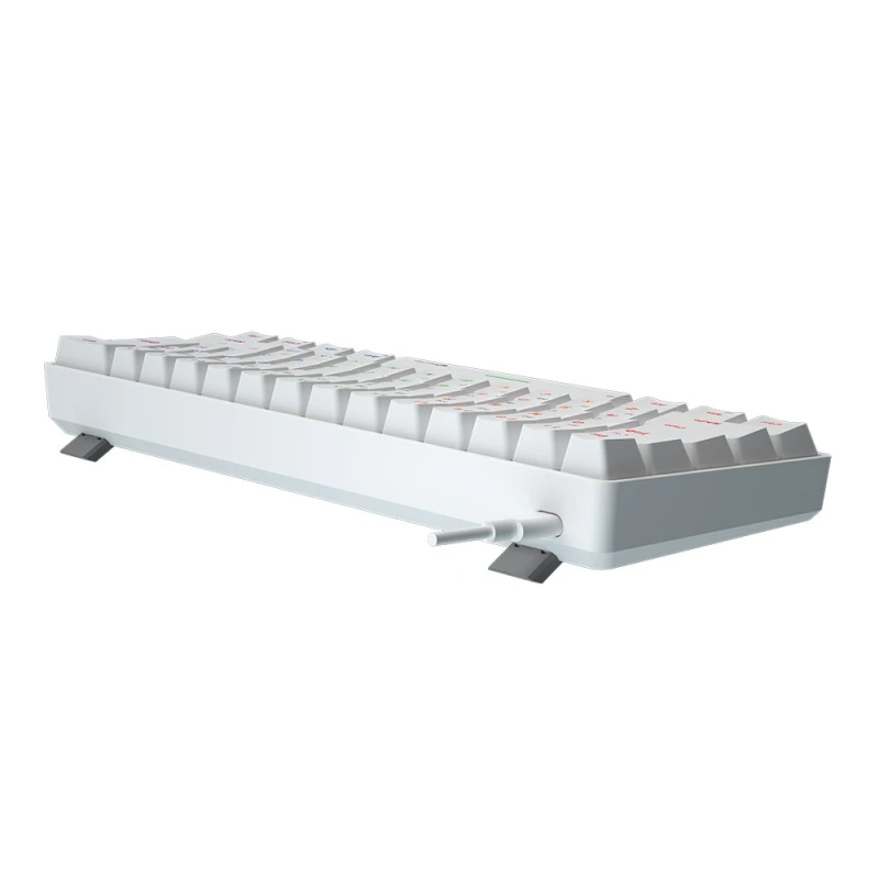 Meetion HESTIA klawiatura przewodowa (USB) US, biała mechaniczna