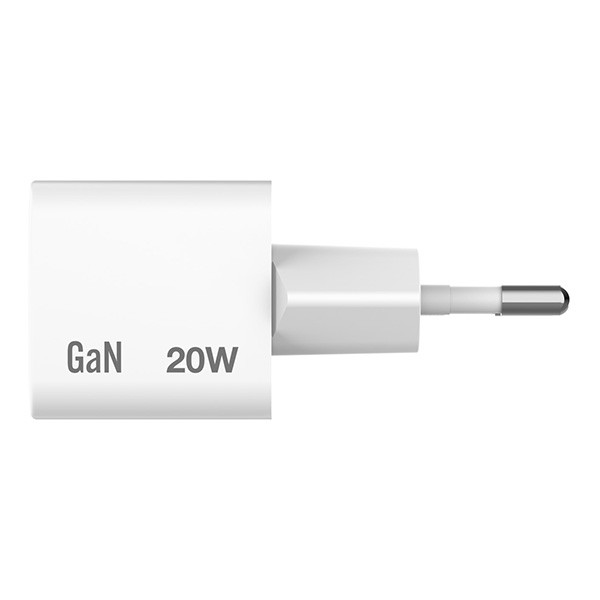 Verbatim, Ładowarka Mini GaN z kablem 1 x USB-C, biała, 20 W, Power Delivery 3.0