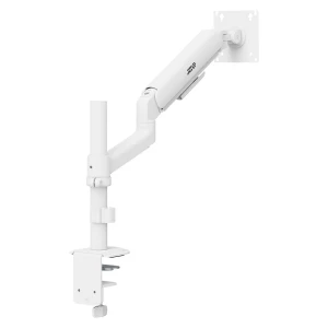 Uchwyt biurkowy do monitora Ergo Office ER-691 W, sprężyna gazowa, 17"-32", 1-10kg, biały matt, max. VESA 100x100
