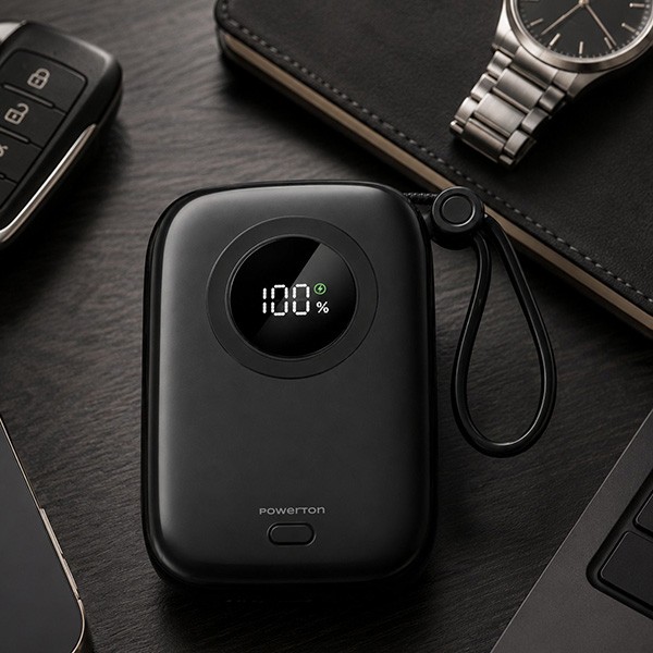 POWERTON ENERGY DARK EDITION 10000mAh, czarna