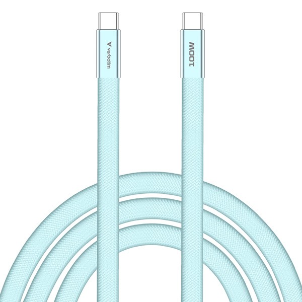 Verbatim USB-C kabel SoftTouch USB C (M) - USB C (M), 100W, 1.2m, niebieski, box, 30276