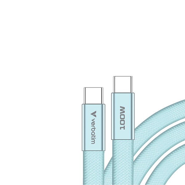 Verbatim USB-C kabel SoftTouch USB C (M) - USB C (M), 100W, 1.2m, niebieski, box, 30276
