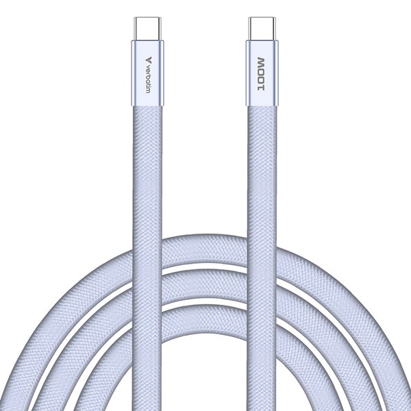 Verbatim USB-C kabel SoftTouch USB C (M) - USB C (M), 100W, 1.2m, fiolet, box, 30278