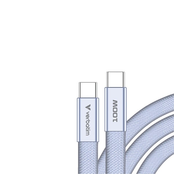 Verbatim USB-C kabel SoftTouch USB C (M) - USB C (M), 100W, 1.2m, fiolet, box, 30278