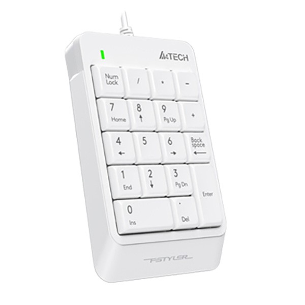 A4Tech FStyler FK13P klawiatura numeryczna przewodowa (USB) biała