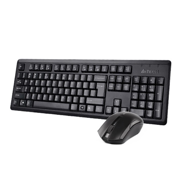 A4tech 4200N zestaw klawiatury bezprzewodowej i myszy V-Track CZ/US, czarna