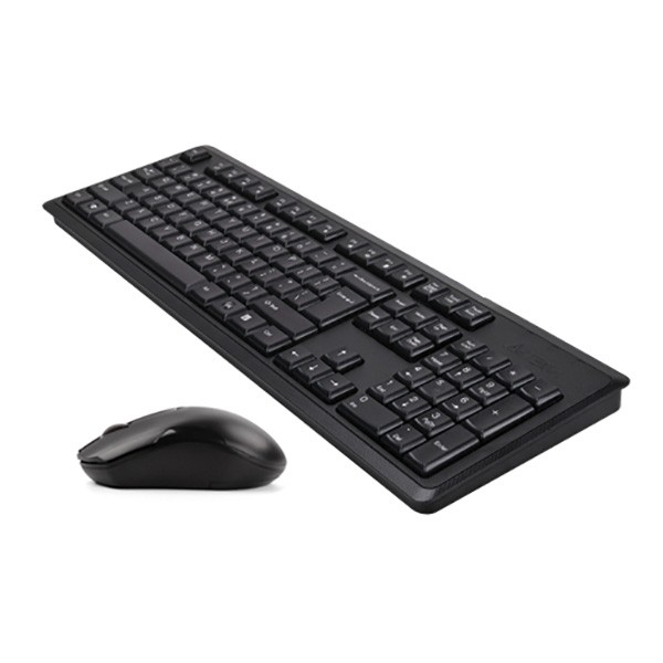 A4tech 4200N zestaw klawiatury bezprzewodowej i myszy V-Track CZ/US, czarna