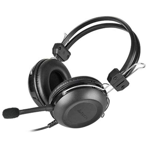 A4Tech HU-35 Gaming Headset, słuchawki z mikrofonem, przewodowa, czarna, USB