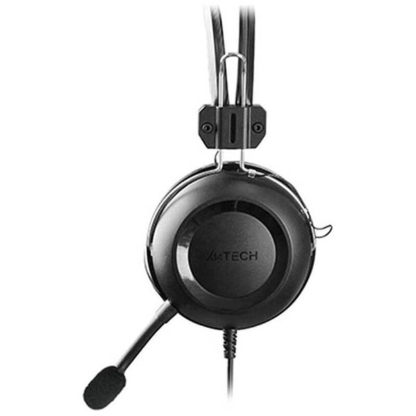 A4Tech HU-35 Gaming Headset, słuchawki z mikrofonem, przewodowa, czarna, USB